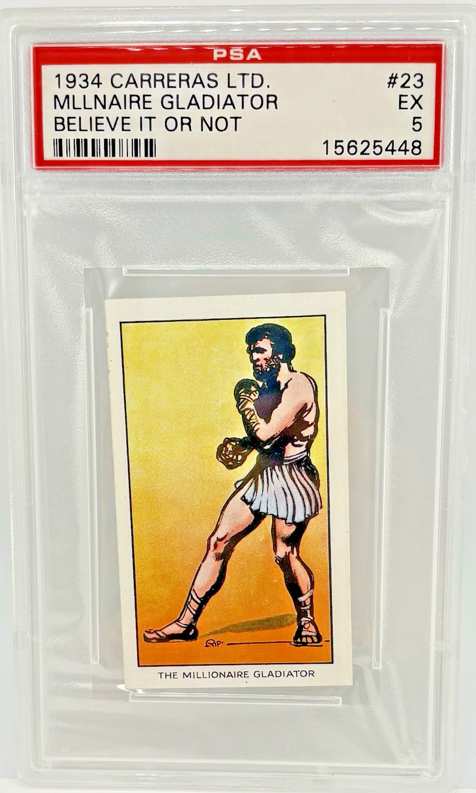 1934 Carreras LTD The Millionaire Gladiator Believe it or Not #23 PSA 5 