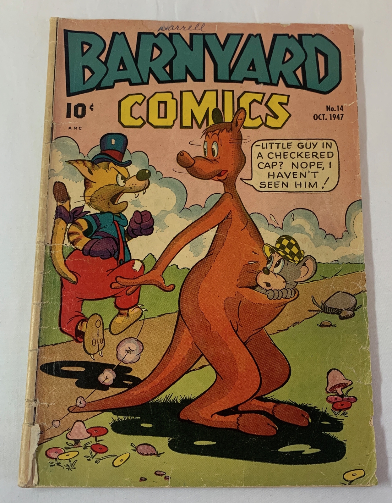 1947 BARNYARD COMICS #14 ~ Frazetta ~ low grade, general overall wear