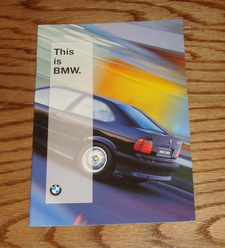 Original 1996 BMW Full Line Sales Brochure 96 M3 Sports Coupe