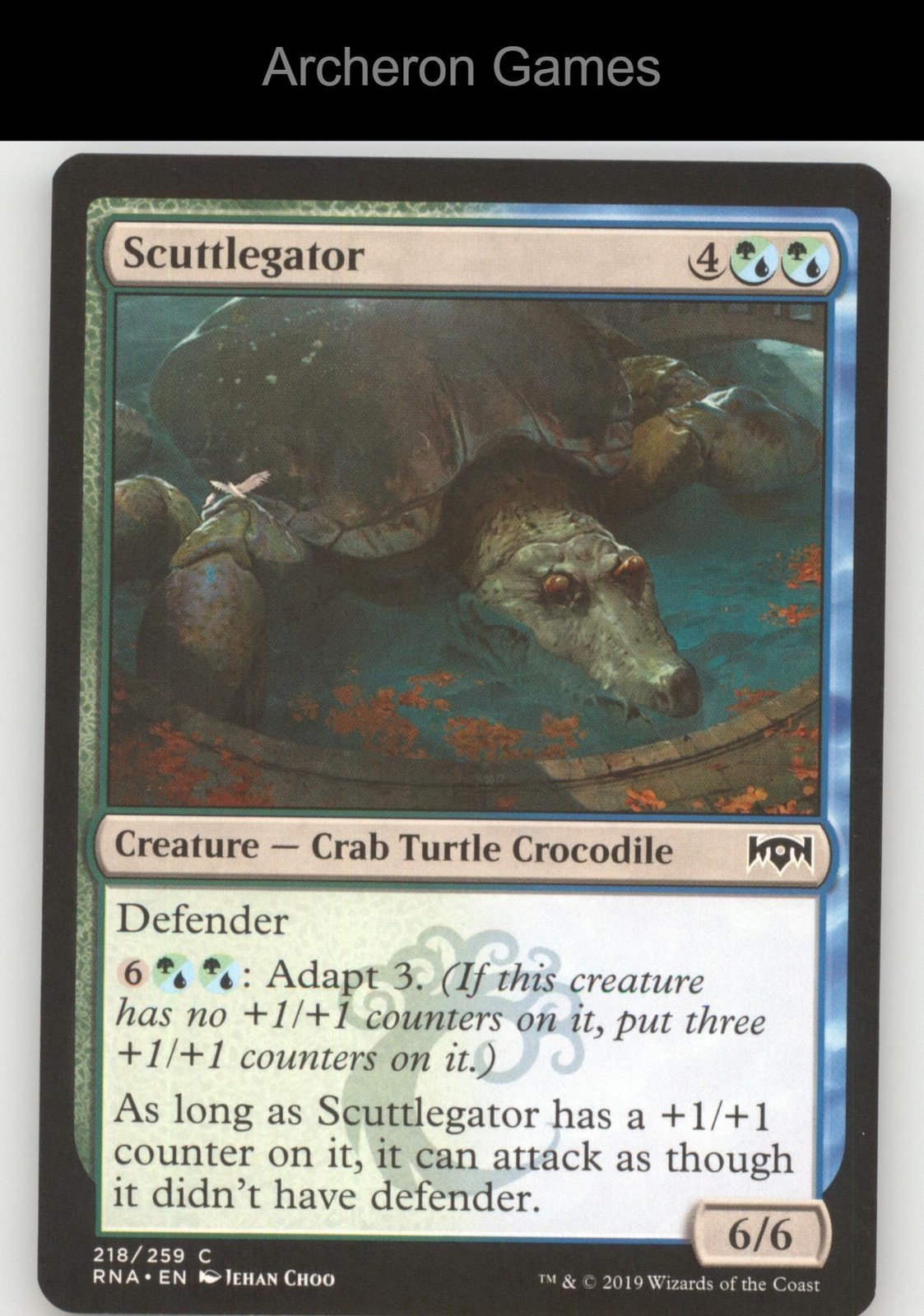 Scuttlegator 218 C MTG Card Ravnica Allegiance Scuttlegator 218 C MTG Card Ravnica Allegiance