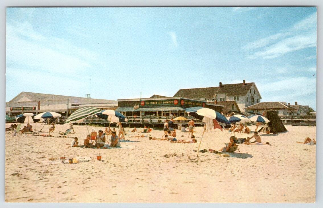 1950-70\'s REHOBOTH BEACH DELAWARE PETE\'S LOOKING SOUTH SALT WATER TAFFY POSTCARD