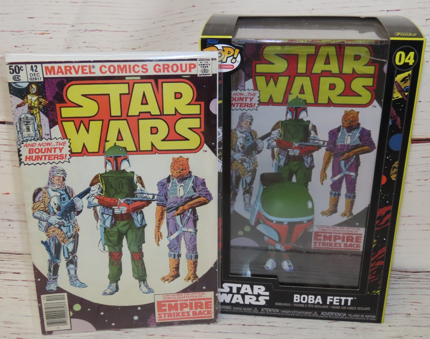 Funko Pop Comic Cover: Star Wars - Boba Fett W/comic