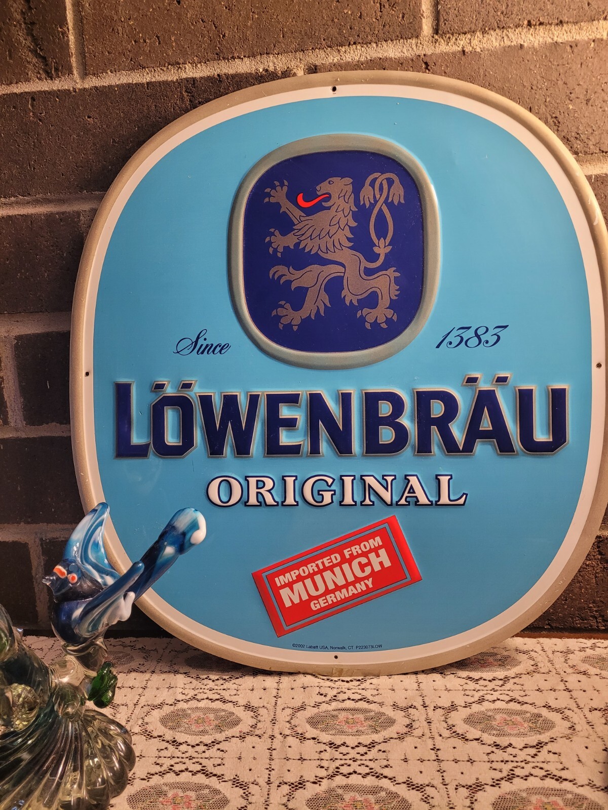 Lowenbrau Original Imported From Munich Germany Tin Sign