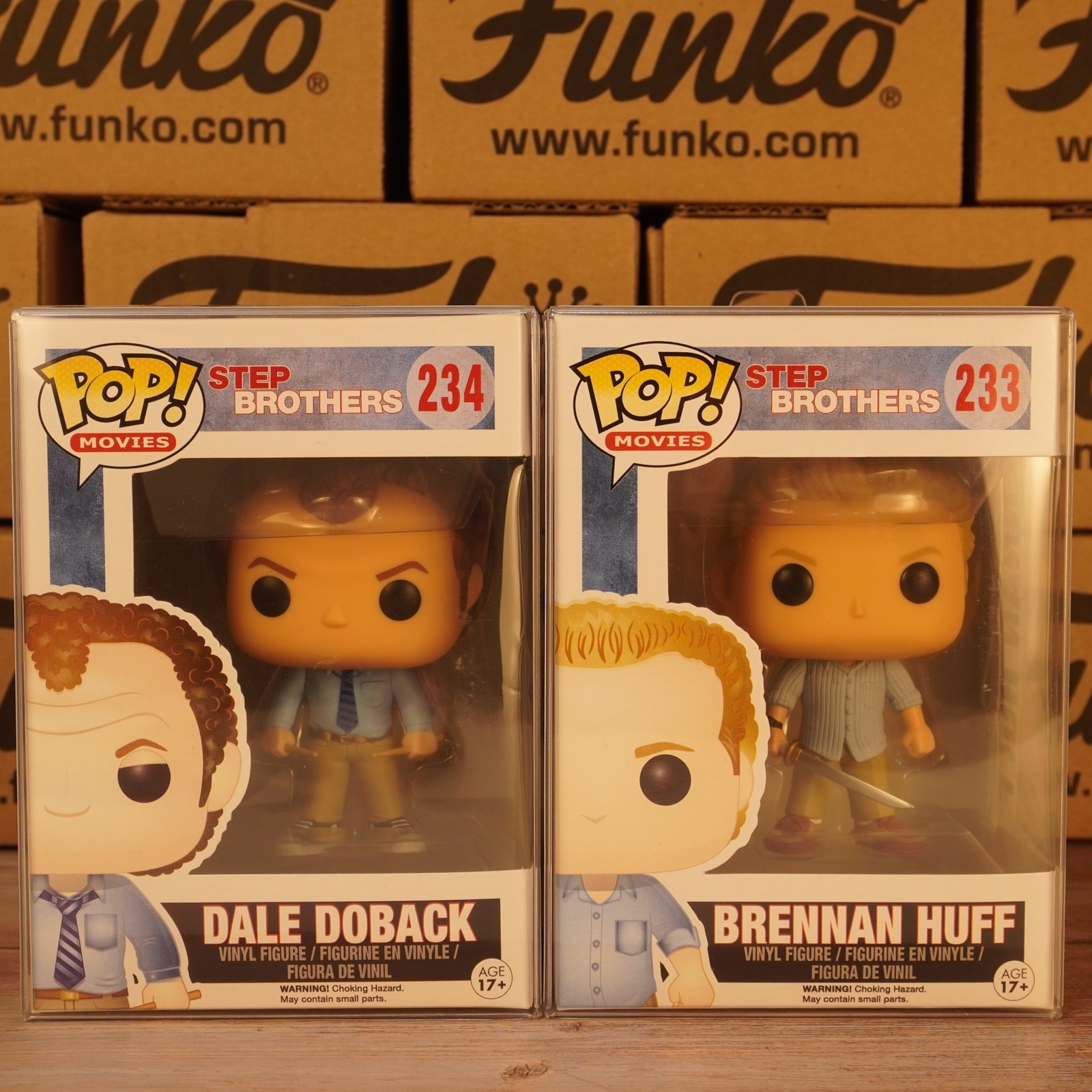 Funko Pop Step Brothers Dale Doback #234 Brennan Huff #233 Movie 2-Pack Set