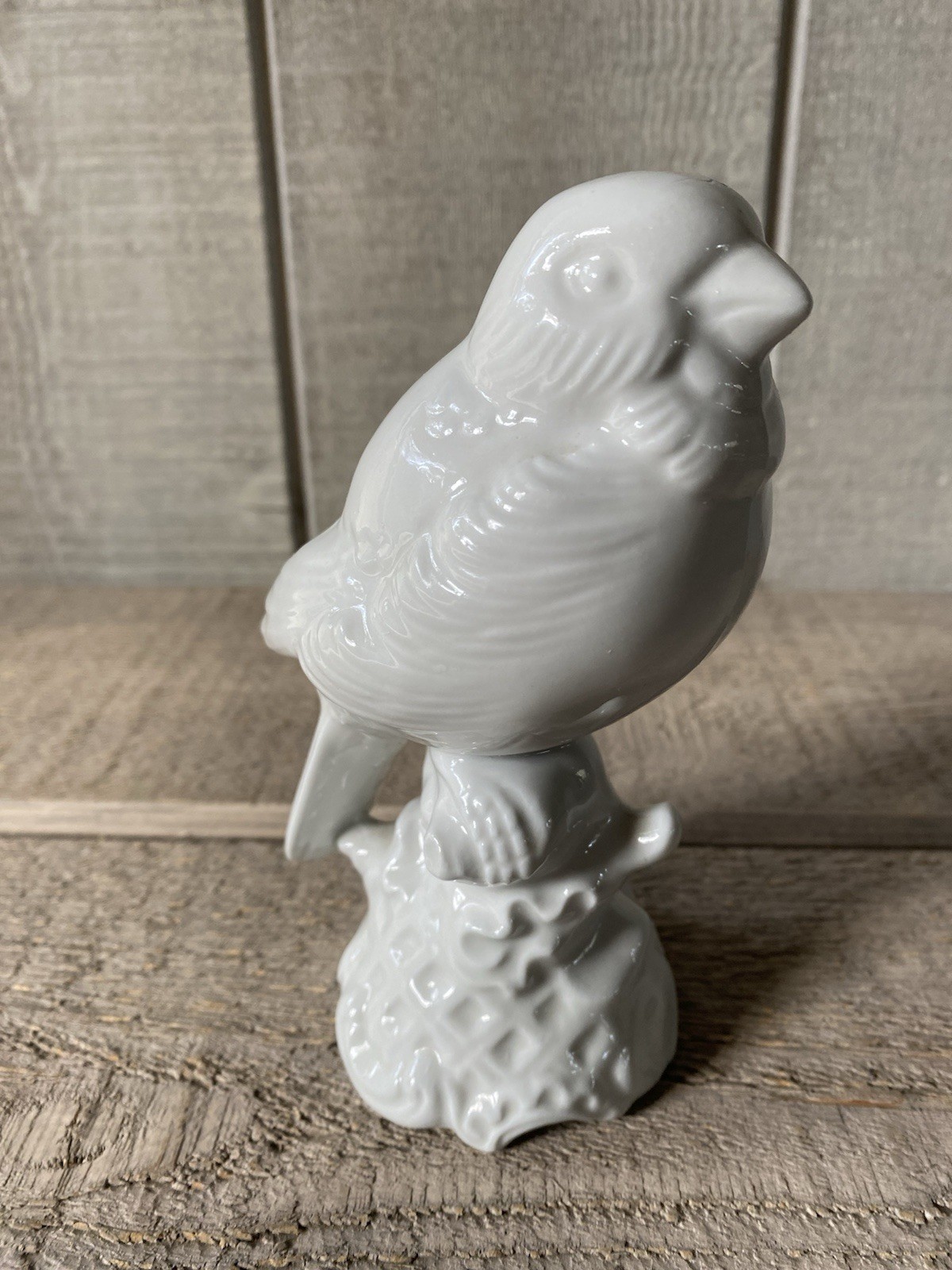 Porcelain Bird Figurine Ceramic White Glaze 6\