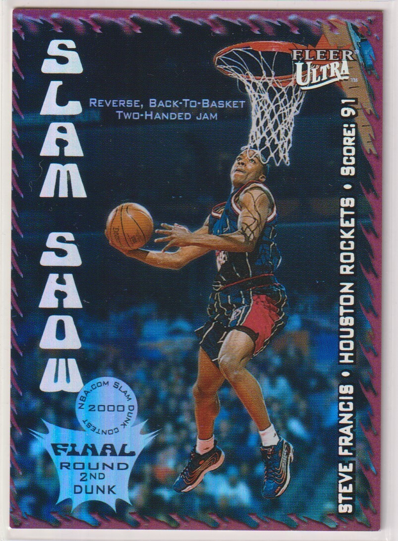 NBA STEVE FRANCIS 2000 01 Fleer SKYBOX Ultra Basketball Slam Show 1 OF 10 SS RAR