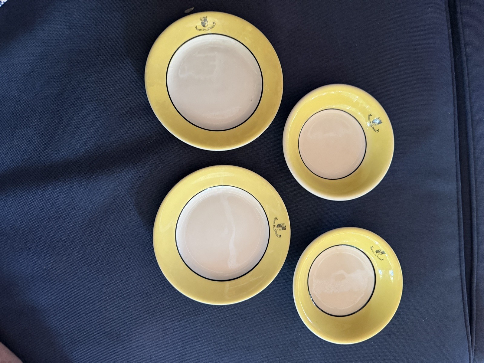 1984 The Carlyle Hotel NYC Sterling China – Rare 2 Small Bowls & 2 Side Plates 1984 The Carlyle Hotel NYC Sterling China – Rare 2 Small Bowls & 2 Side Plates