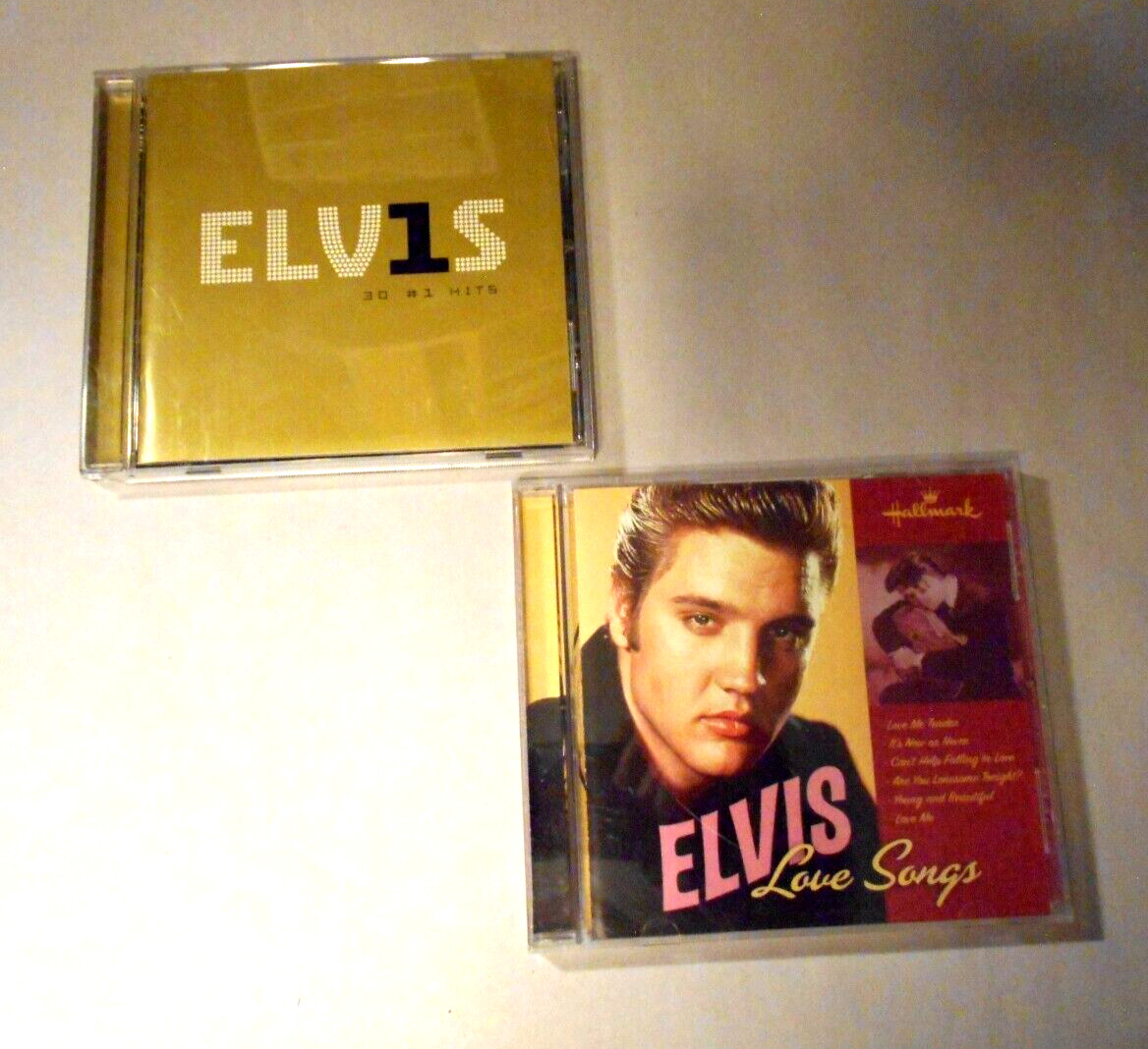 Elvis Presley - Love Songs CD [2004, Hallmark] & #1 30 hits Audio CD