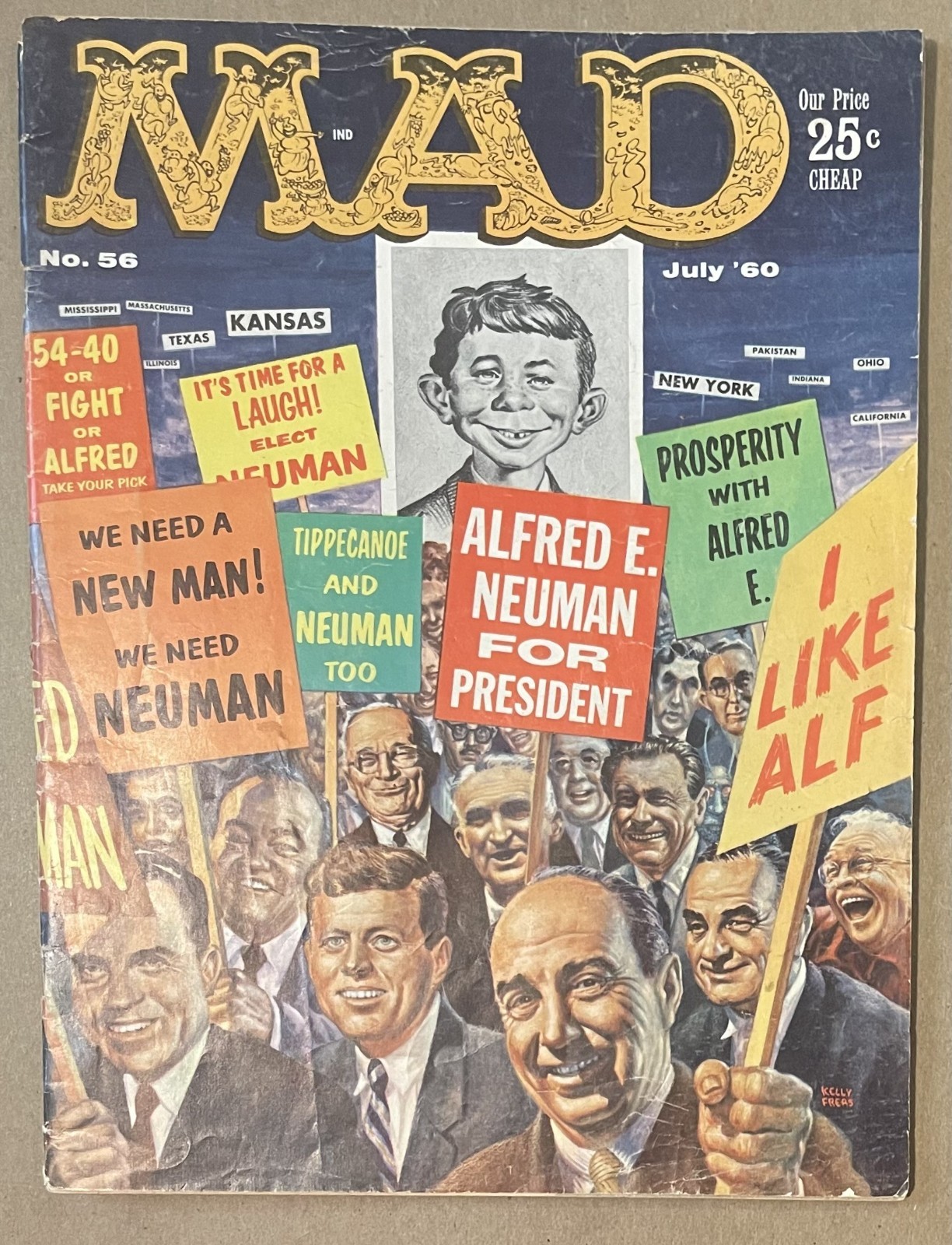 MAD MAGAZINES 1960's USED. 