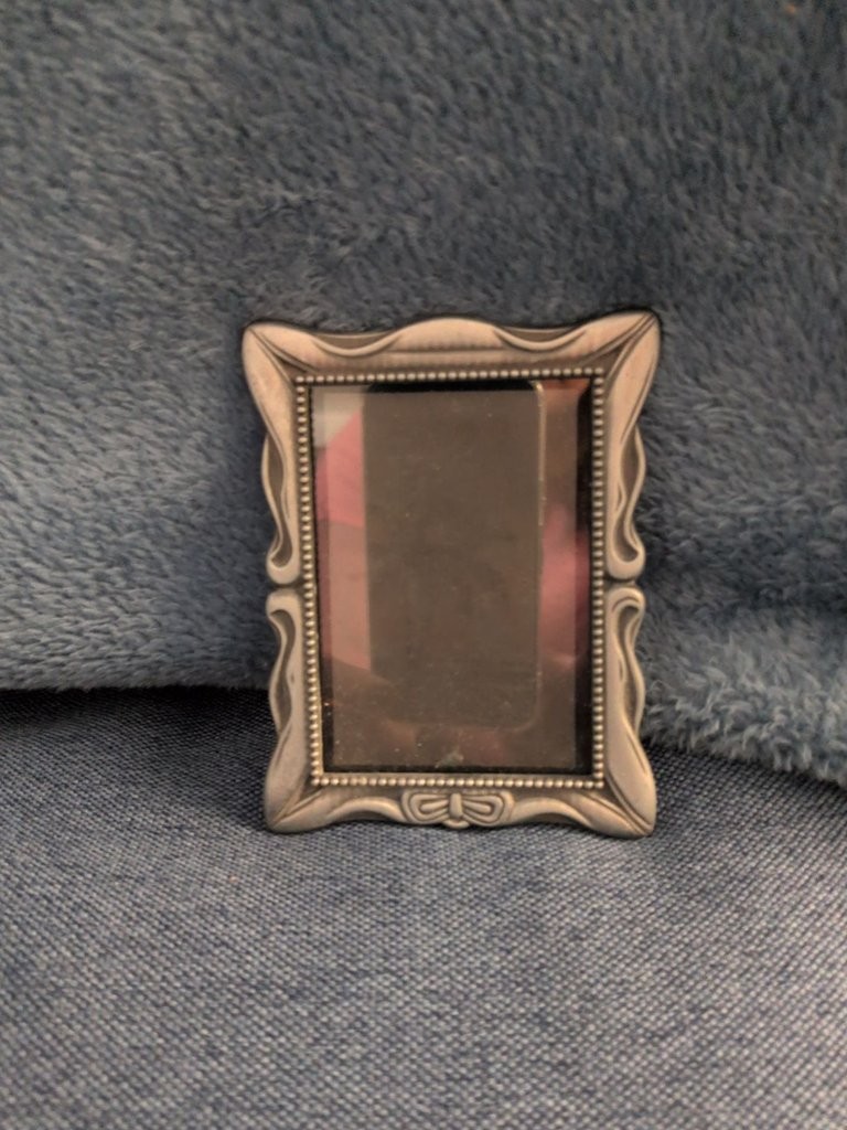 Vintage Miniature Pewter Picture Frame