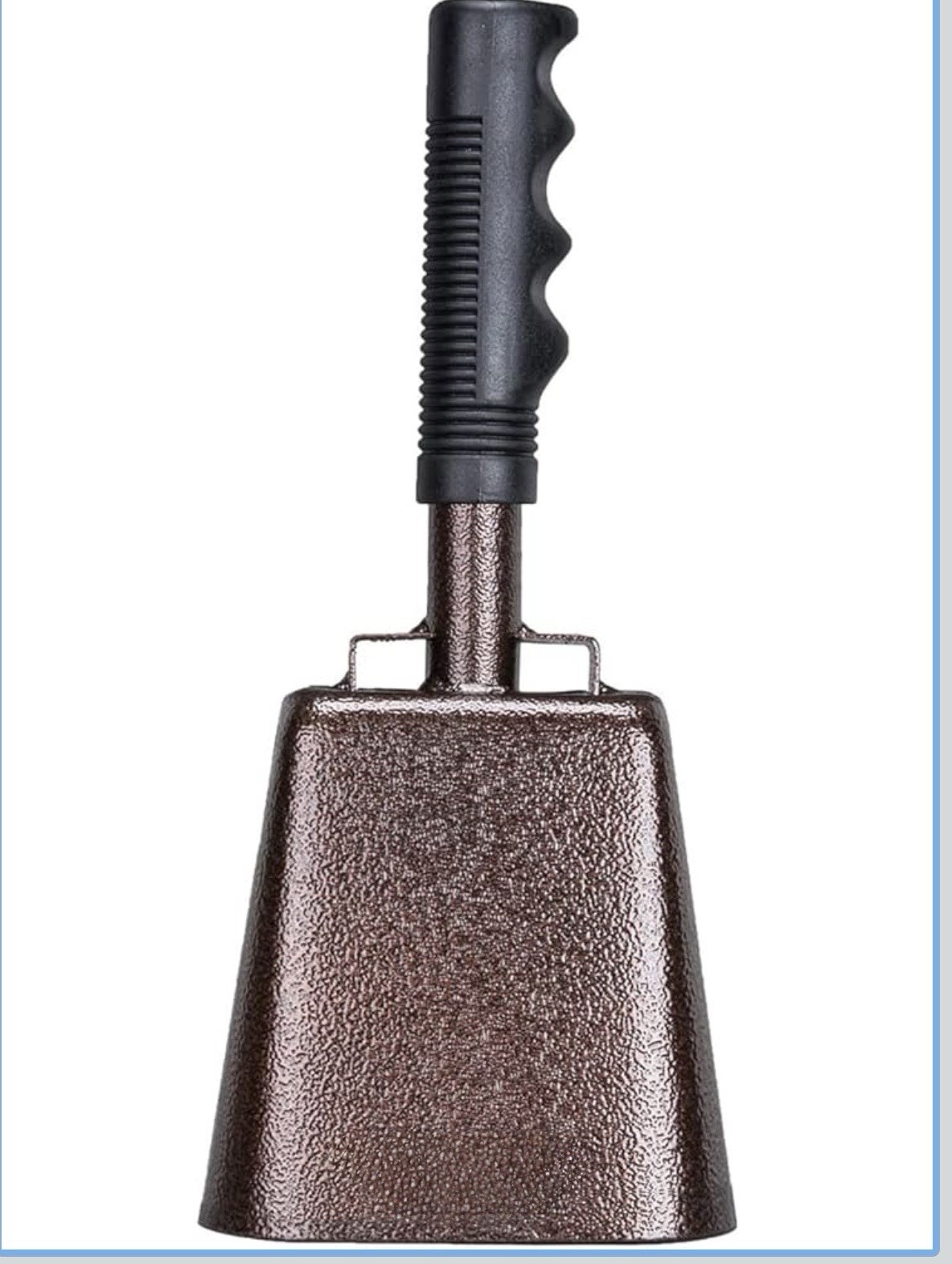 10 Inch Steel Cowbell with Handle, Cheer Bell for Sports Events, Music, Parades 10 Inch Steel Cowbell with Handle, Cheer Bell for Sports Events, Music, Parades