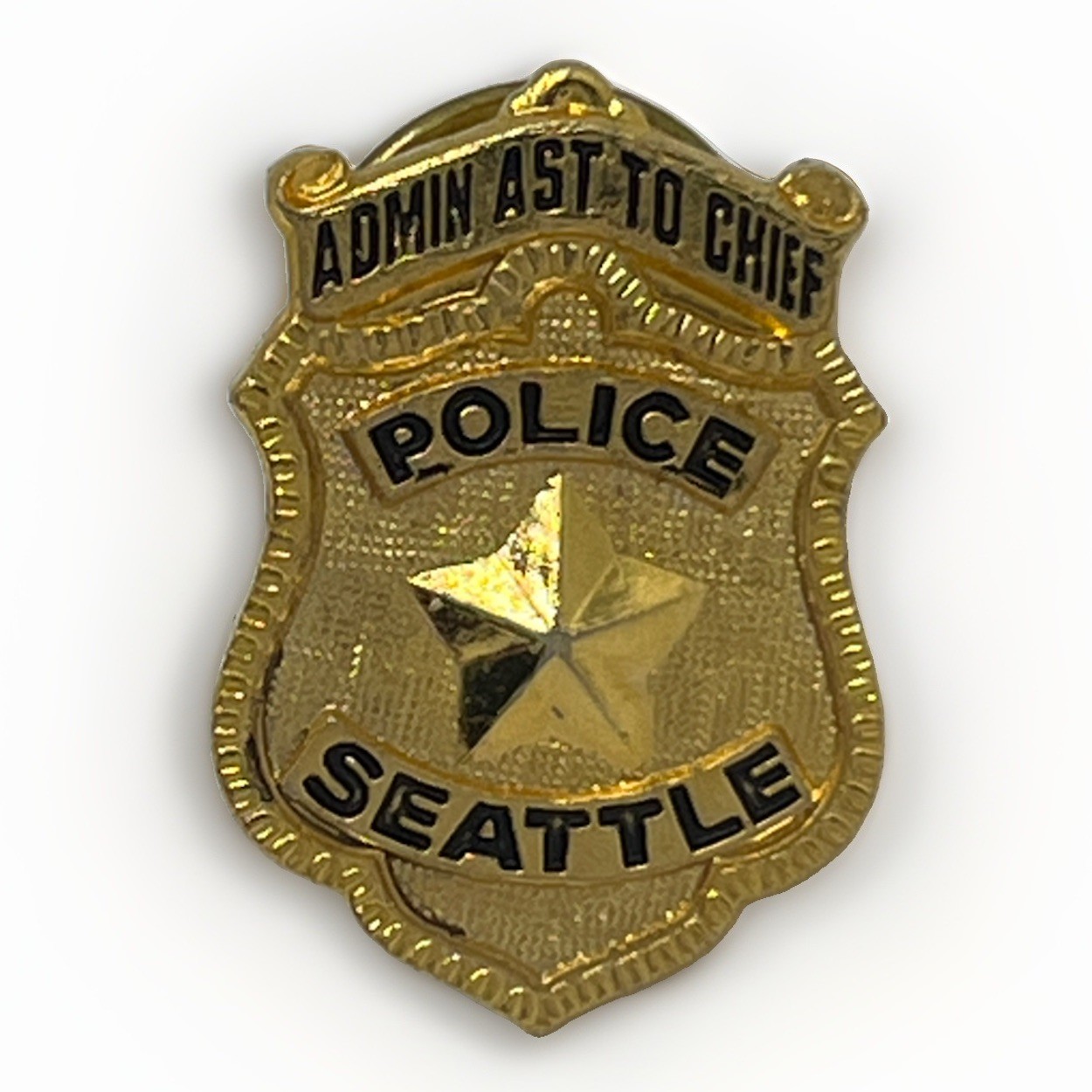 Seattle Washington Police Department Law Enforcement Enamel Lapel Hat Pin