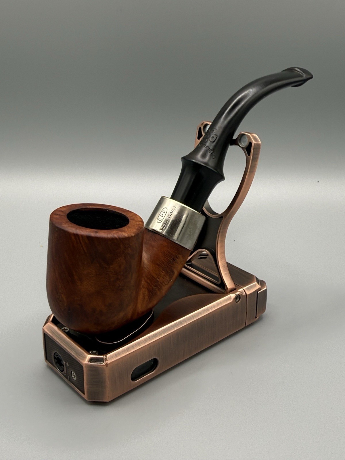 Antique CPF Chesterfield Bent Billiard Pipe c.1898-1915 KB&B French Briar P-Lip