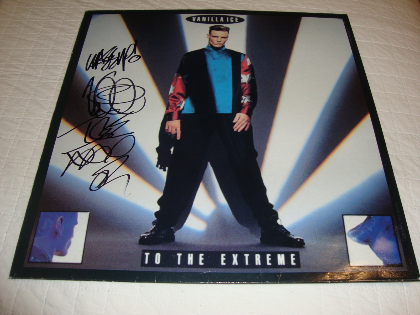Vanilla Ice to the Extreme LP Signed 