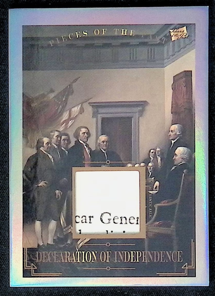 Declaration of Independence * 2023 Pieces of the Past Historical Relic #181