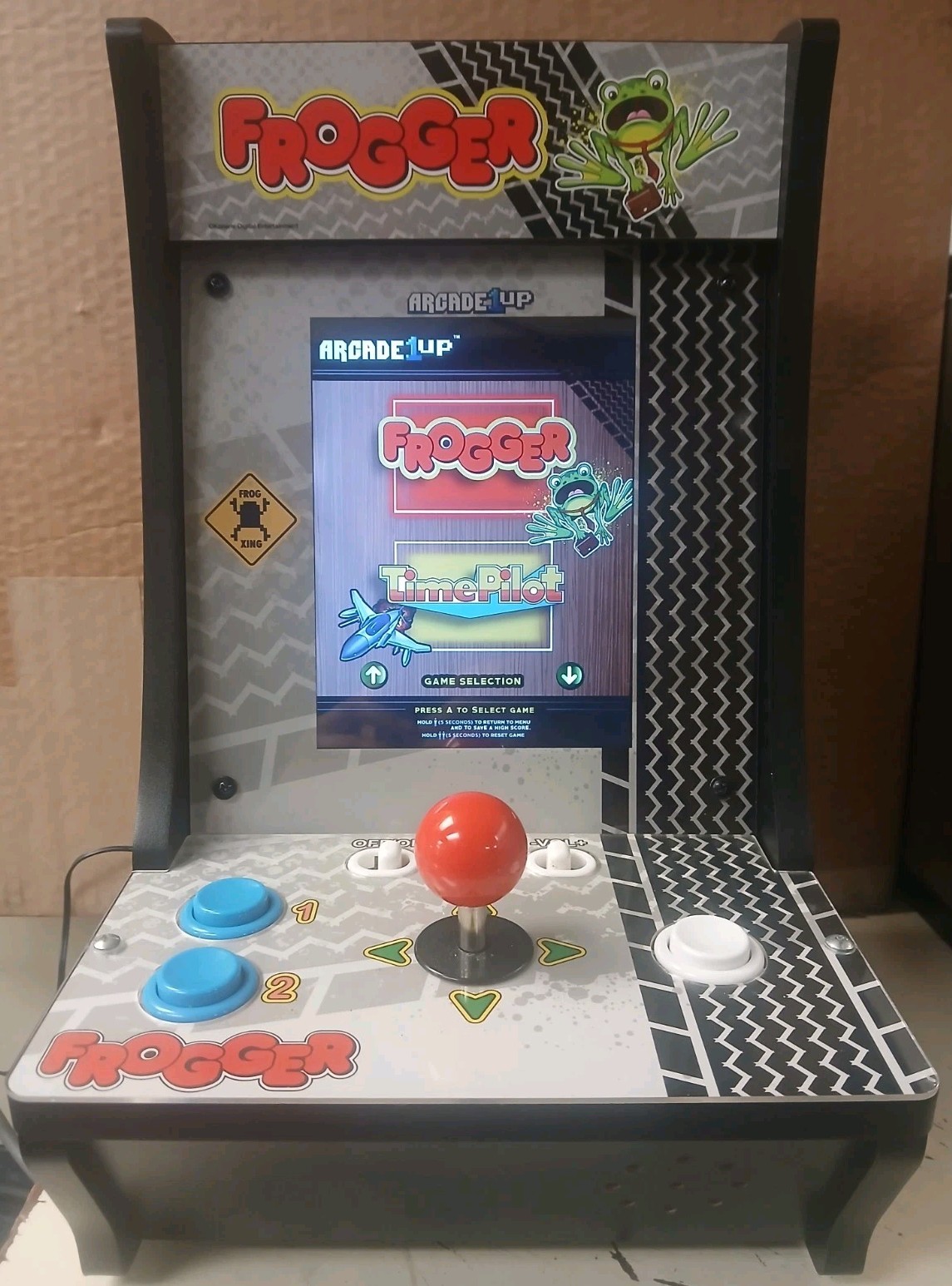 Rare Arcade1Up Frogger Counter-Cade Tabletop Machine | Time Pilot | Tested