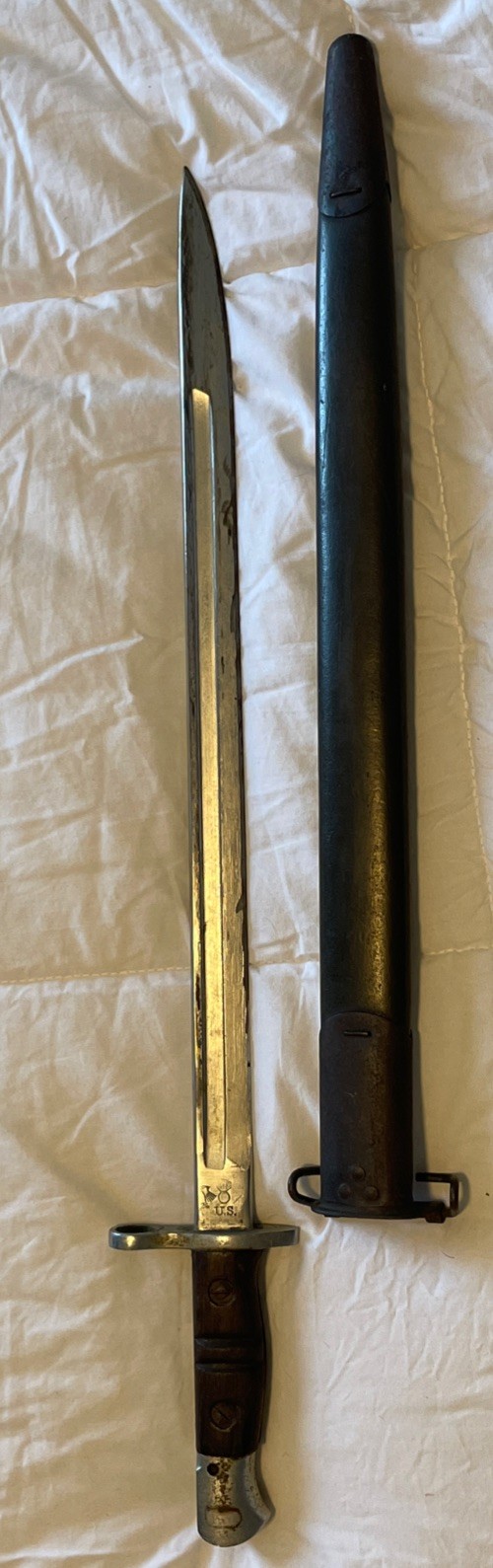 US MODEL M-1917 BAYONET With SCABBARD Made By Remington