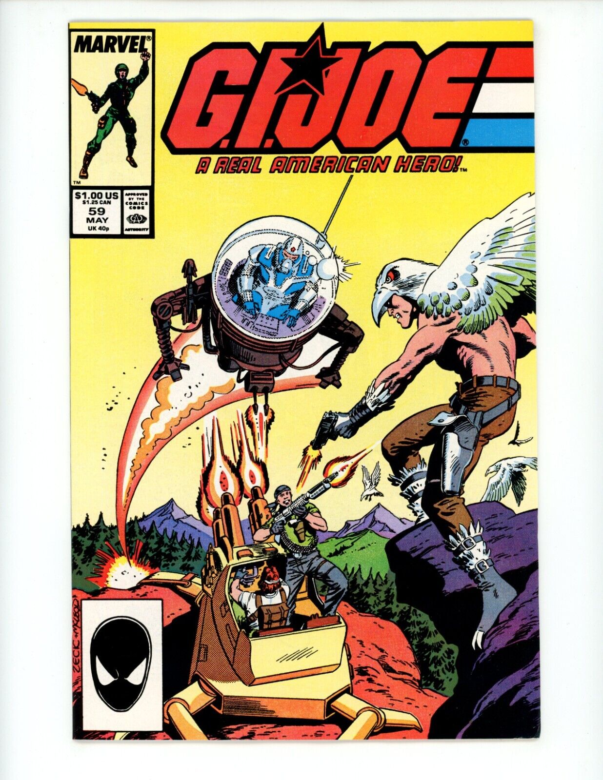 GI Joe A Real American Hero #59 Comic Book 1987 NM 1st App Jinx High Grade