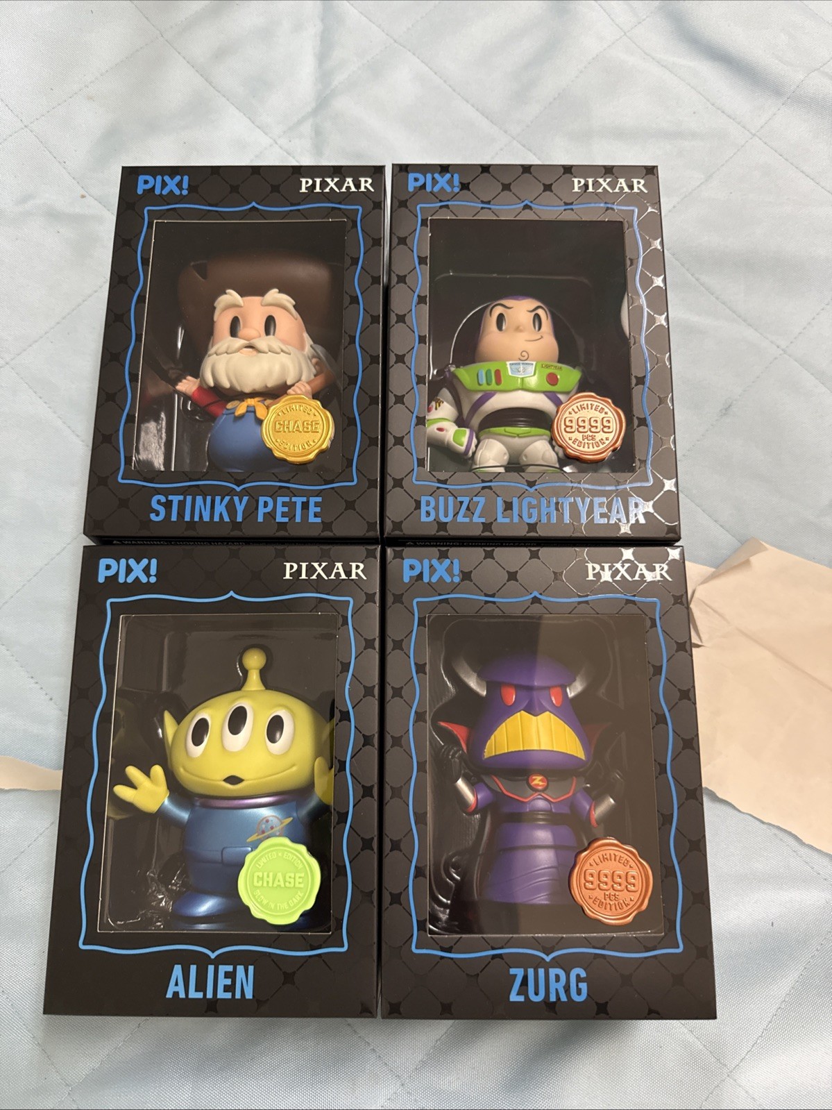Thrilljoy Pix Toy Story Hero & Chase Bundle. Zurg, Stinky Pete, Buzz And Alien