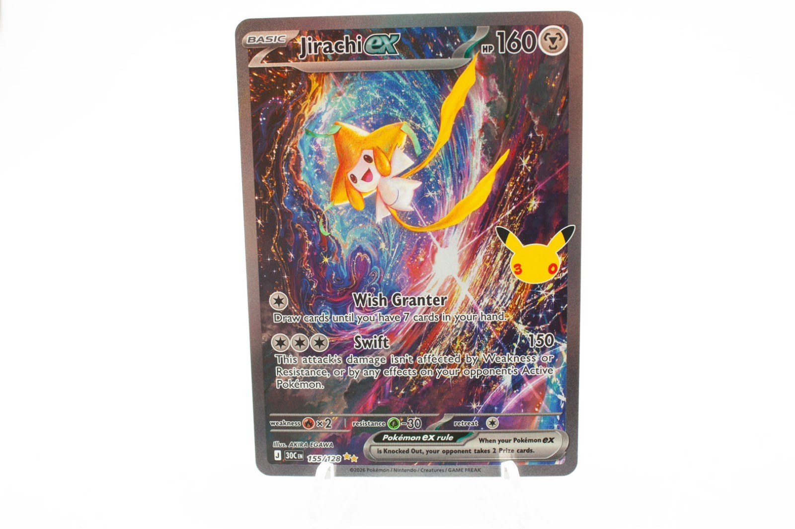 Jirachi ex 155/128 Me: 30th Celebration Holo