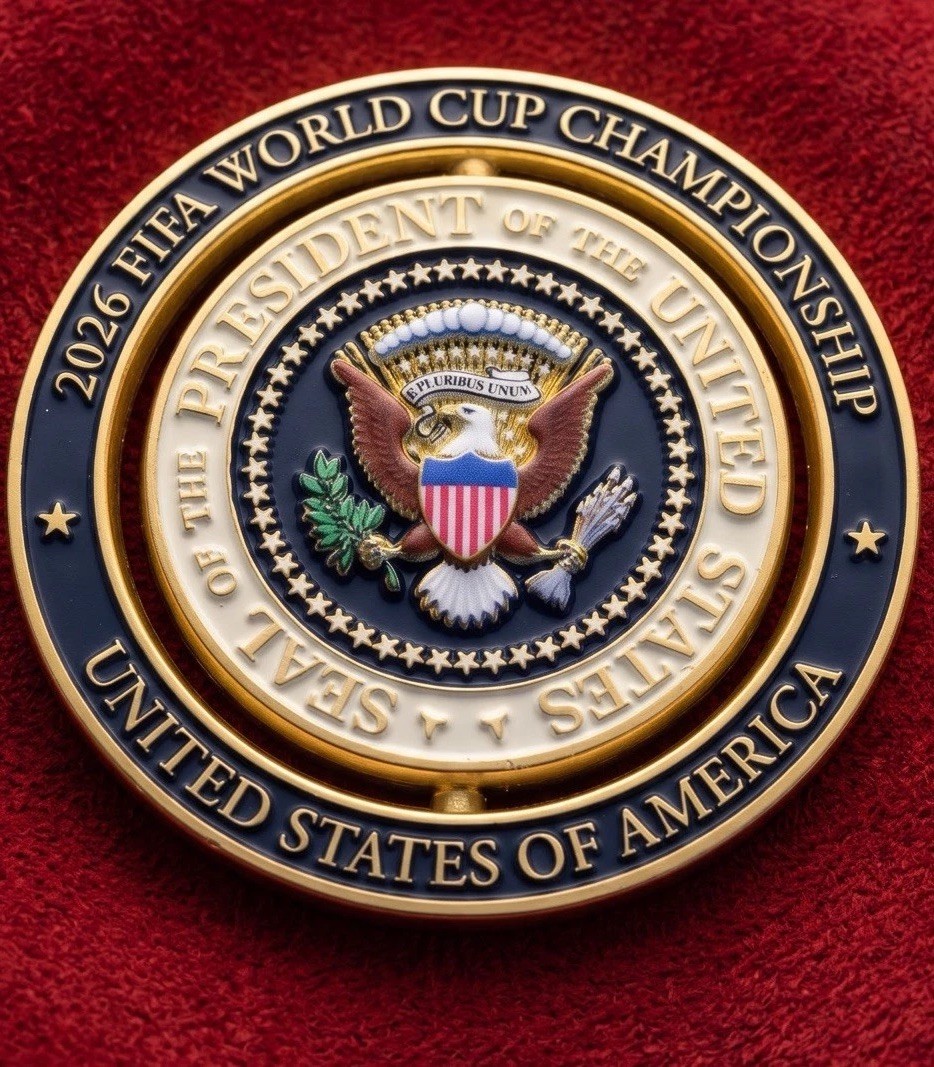 Authentic 1 of 100 President Donald Trump FIFA World Cup 2026 VIP Challenge Coin