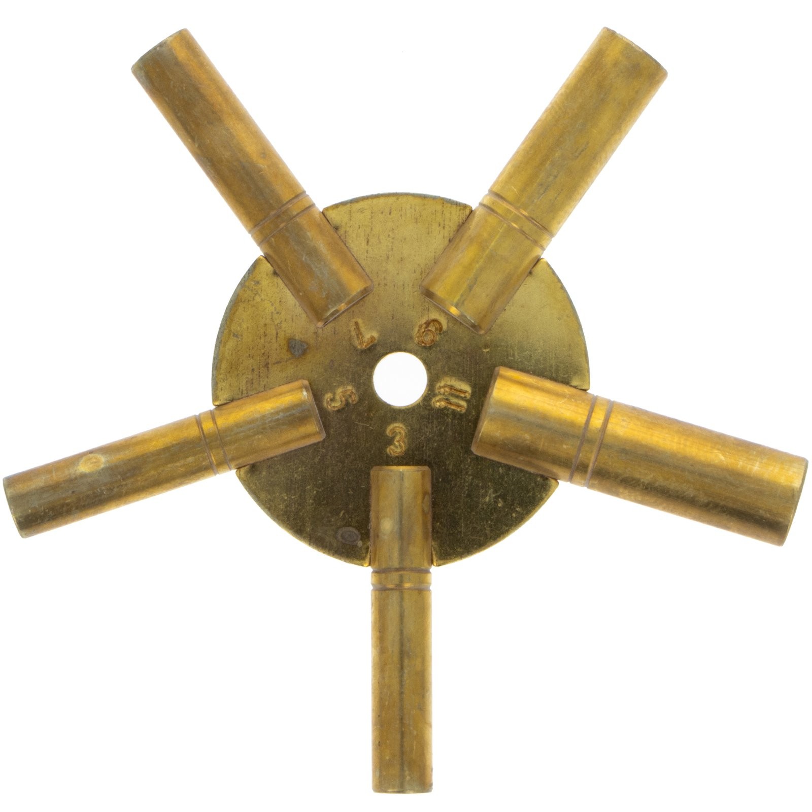 Universal Antique Grandfather Brass Clock Key Odd Universal Antique Grandfather Brass Clock Key Odd