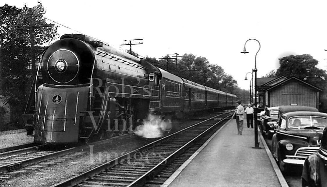 B & 0 Baltimore & Ohio photo The Cincinnatian 5304 Railroad 1947 Steam train  