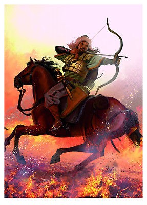800ct Max Protection Standard Deck Shuffle-Tech Sleeves MTG Size ATTILA THE HUN