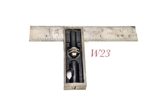 nice shape good vial STARRETT TOOLS NO 13 Square 6 inch