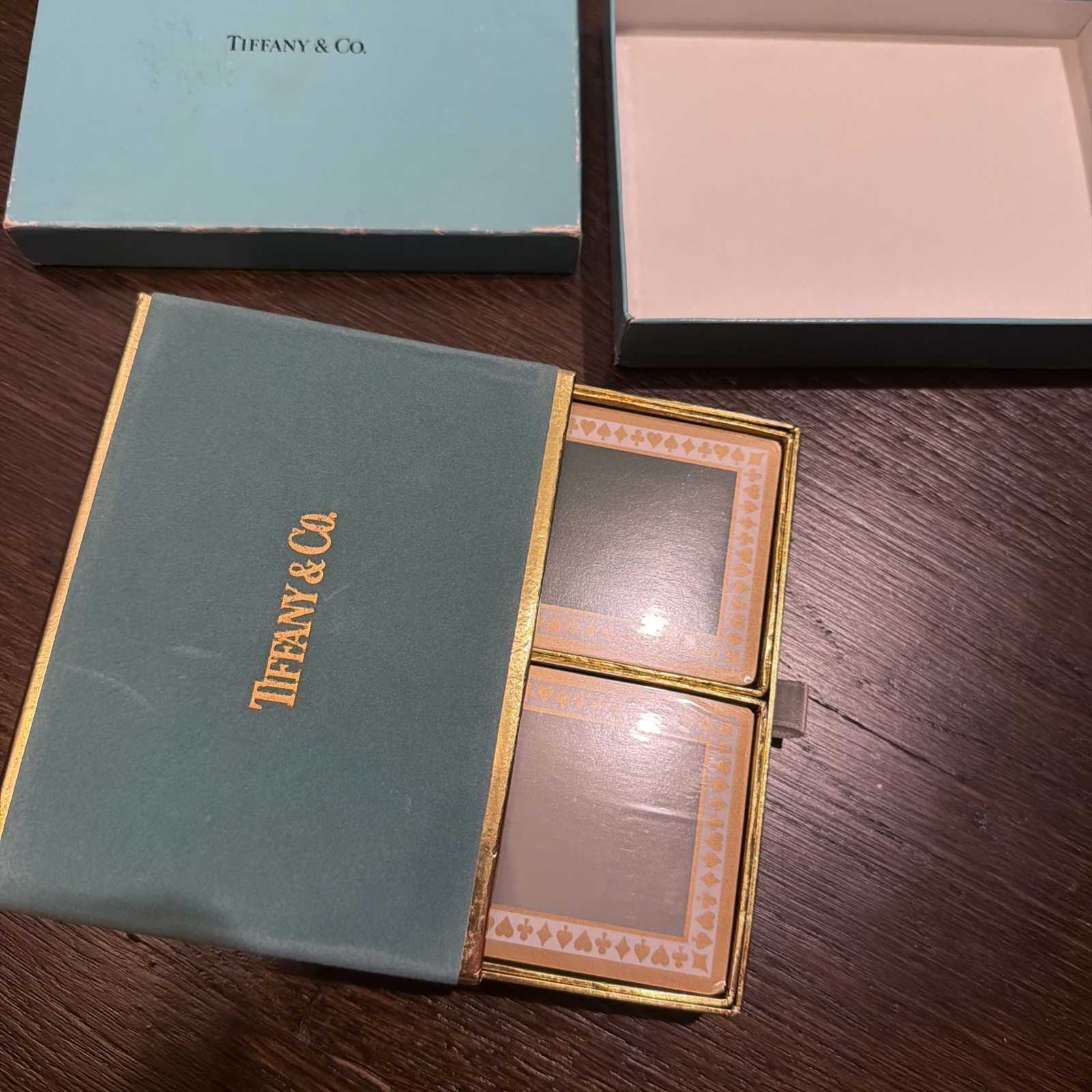 Vintage Tiffany & Co Double Deck of Playing Cards / Bridge Set sealed cards