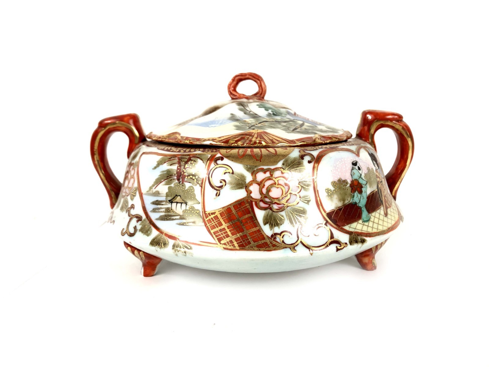 Kutani Antique Sugar Pot 8\