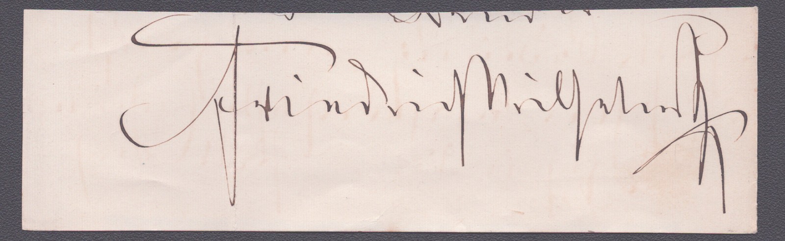 KING FREDERICK WILLIAM III (GERMAN EMPEROR) - AUTOGRAPH