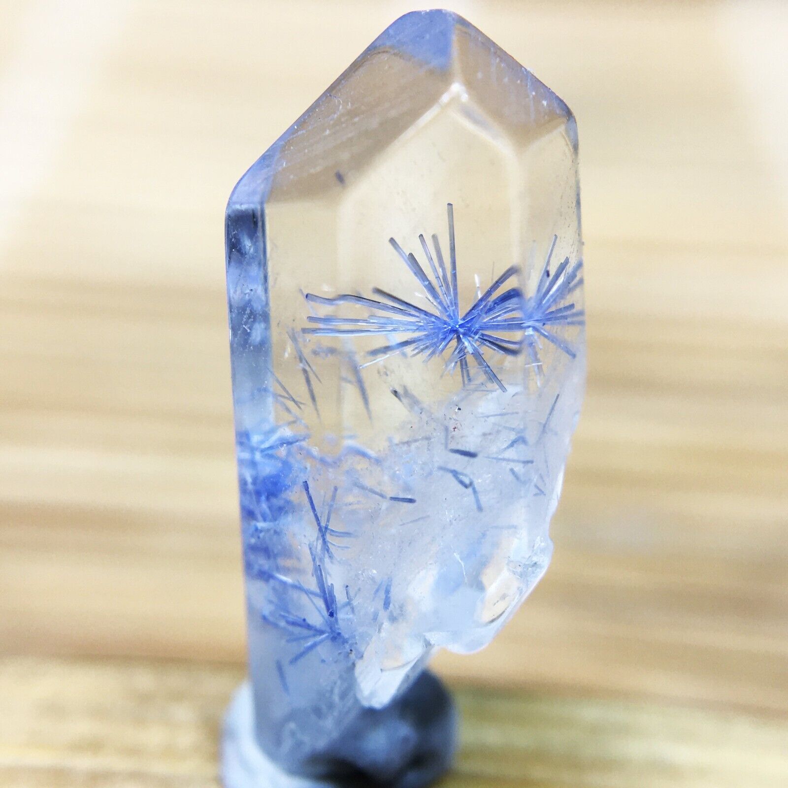 3Ct Very Rare NATURAL Beautiful Blue Dumortierite Quartz Crystal Pendant