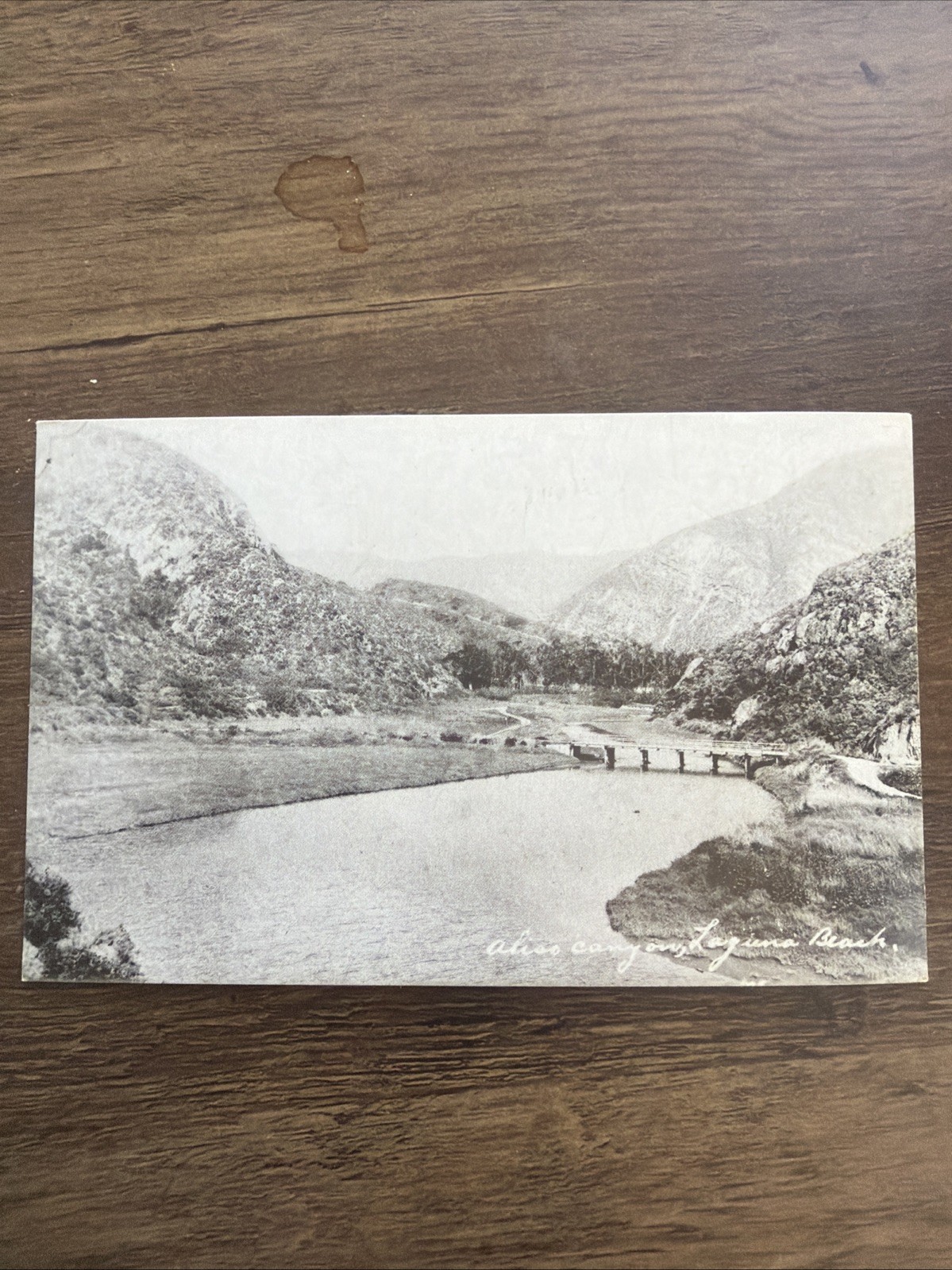 Laguna Beach California Aliso Canyon Creek Black White Photo Vintage Postcard Laguna Beach California Aliso Canyon Creek Black White Photo Vintage Postcard