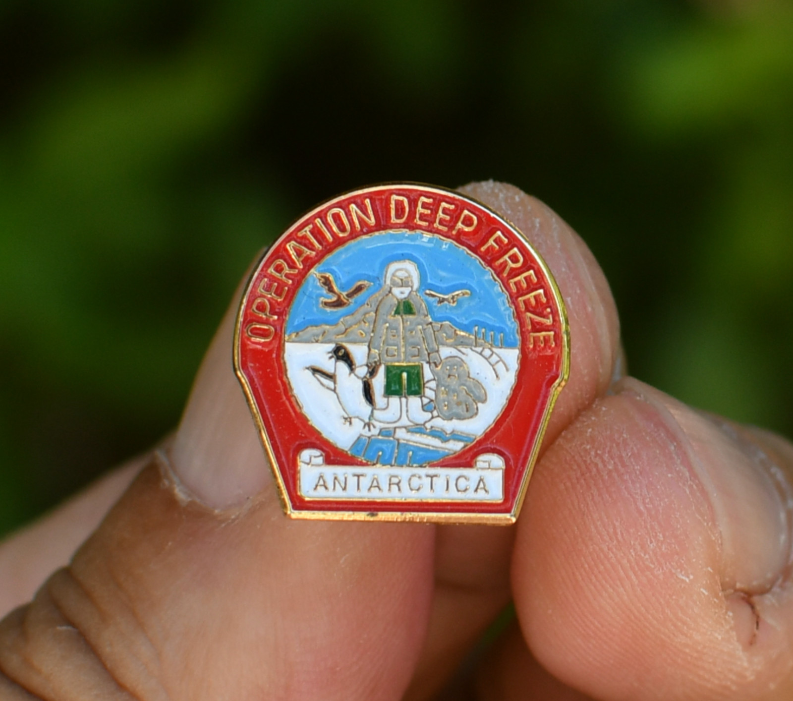 Operation Deep Freeze Antarctica Gold Lapel Pin Operation Deep Freeze Antarctica Gold Lapel Pin