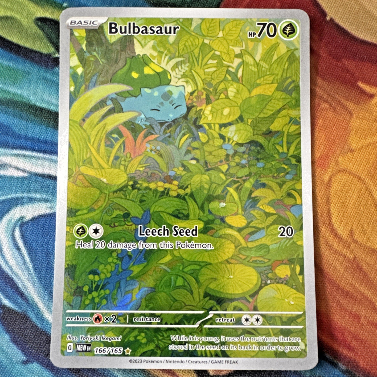 Pokemon TCG Scarlet And Violet 151 Bulbasaur 166/165 Full Art Holo