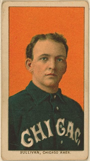 Chicago White Sox Billy Sullivan 1909-1911 Baseball Catcher Card Portrait
