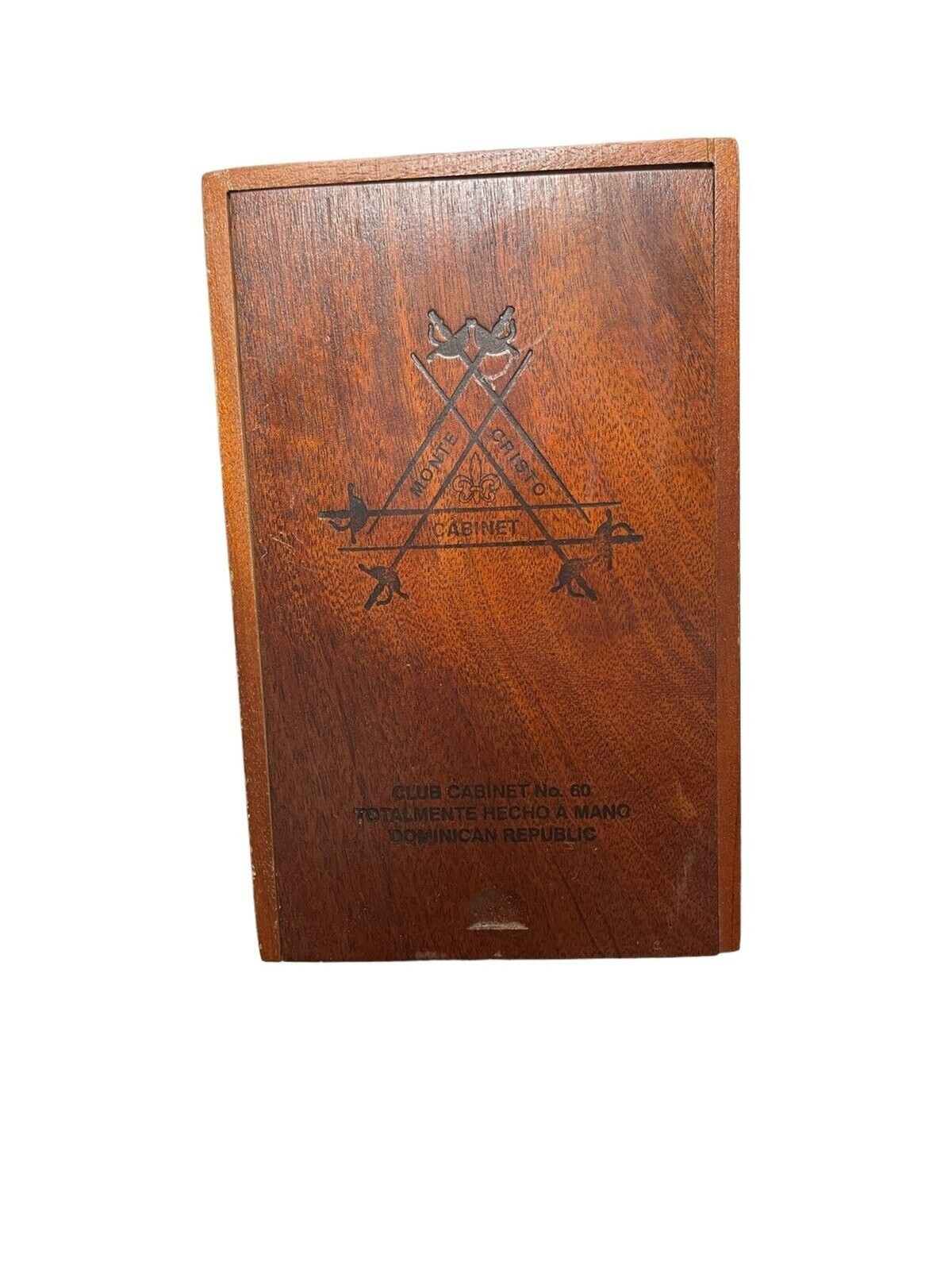 Vintage Box Cigar Wood Empty Handmade MONTECRISTO Club Cabinet No 60 Nice Unique Vintage Box Cigar Wood Empty Handmade MONTECRISTO Club Cabinet No 60 Nice Unique