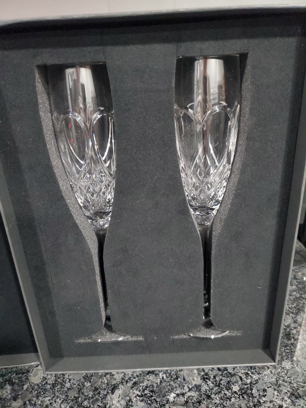 Waterford Set Of 2 True Love Crystal Champagne 7 oz w/ Box Waterford Set Of 2 True Love Crystal Champagne 7 oz w/ Box