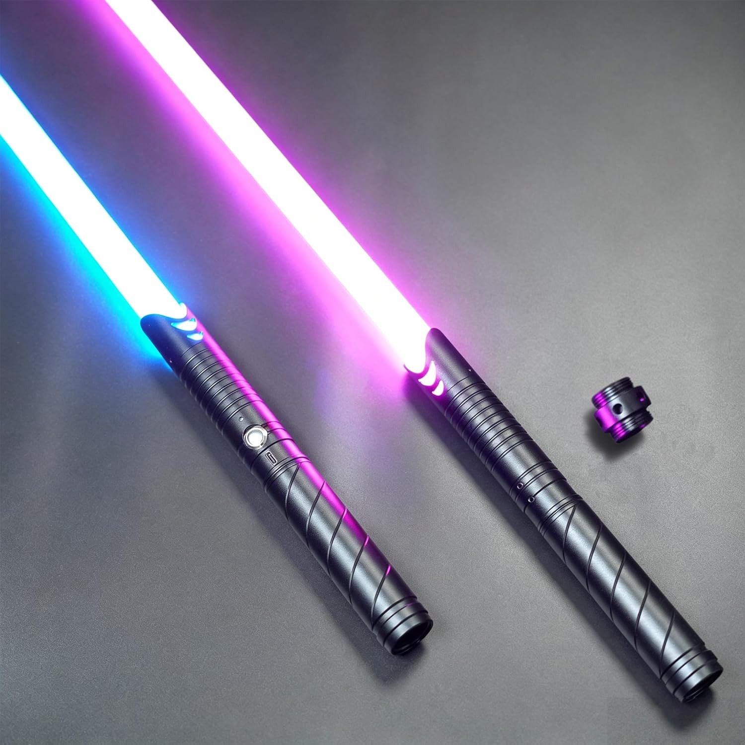 Metal Dueling Lightsabers for Adults & Teens - Heavy-Duty Aluminum Hilts, 16-Col