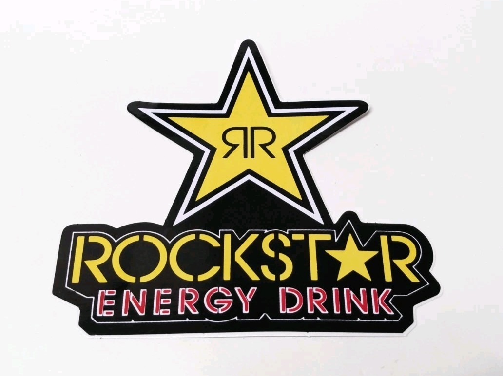 Rockstar Energy Decal Sticker Official 4.5X4.25 Inches Approx