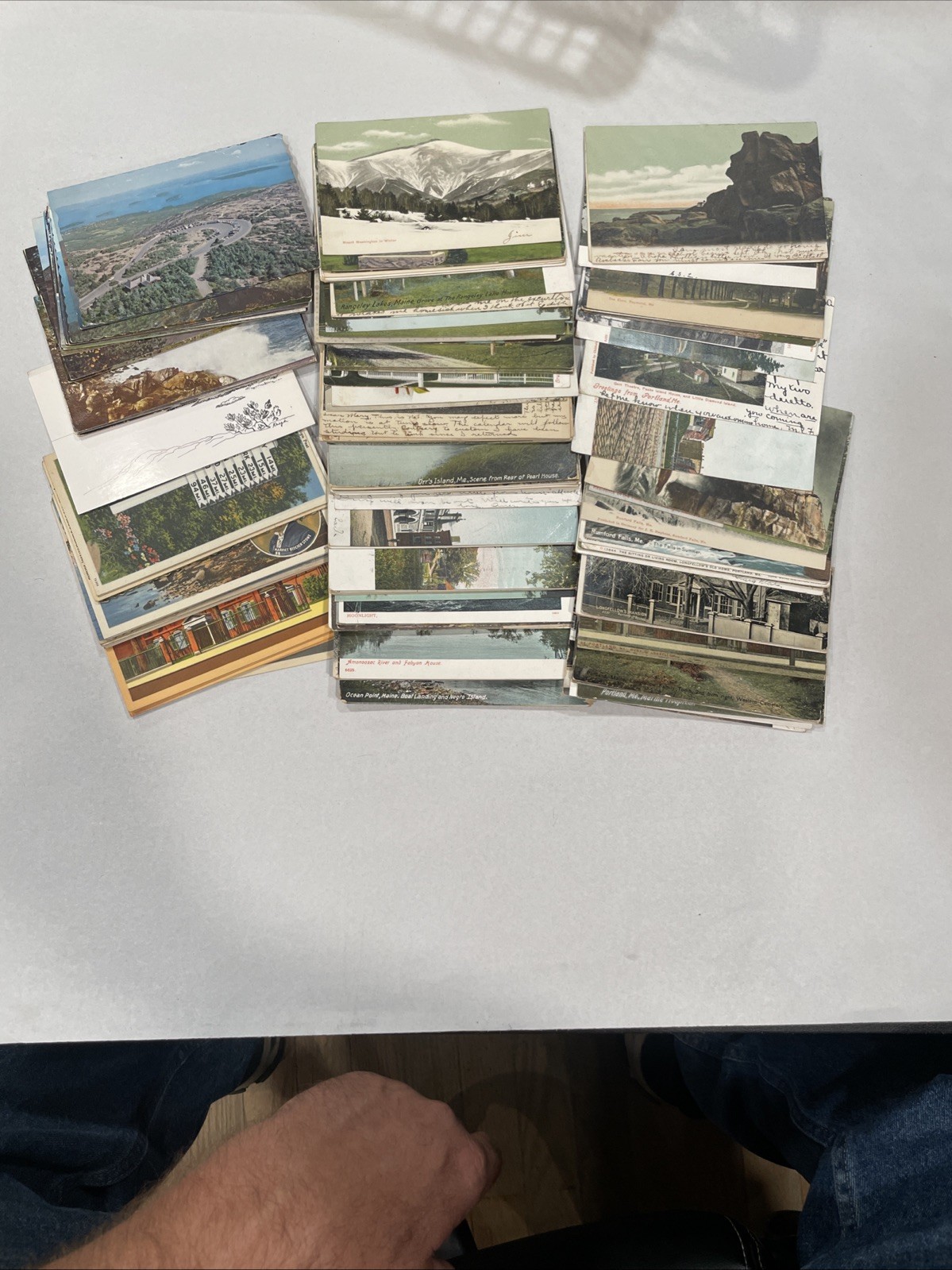Lot Of 150+ Antique Vintage Maine Postcards Mostly 1915 Era