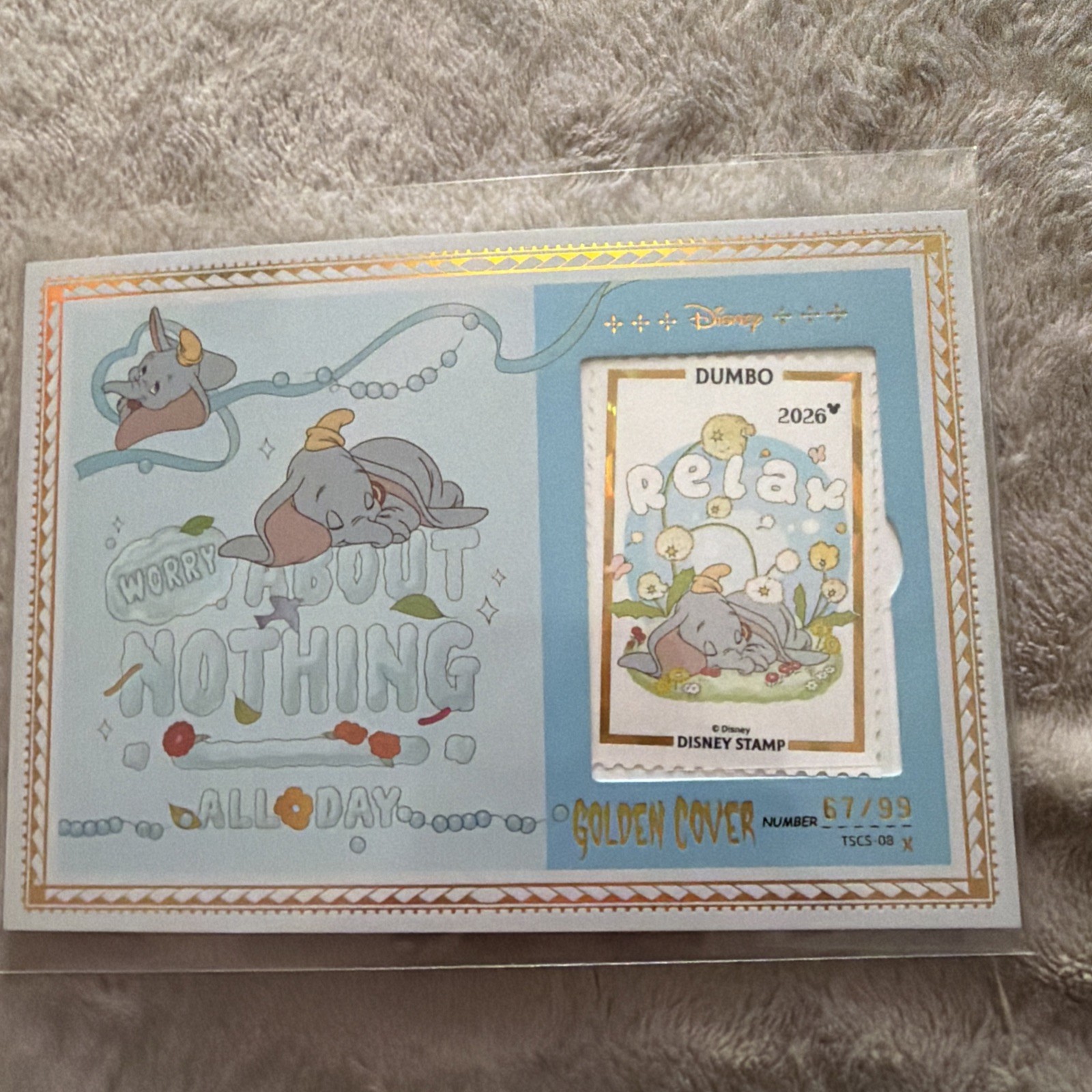 Vancards Times Mail Postcard Dumbo Disney 67/99 Vancards Times Mail Postcard Dumbo Disney 67/99