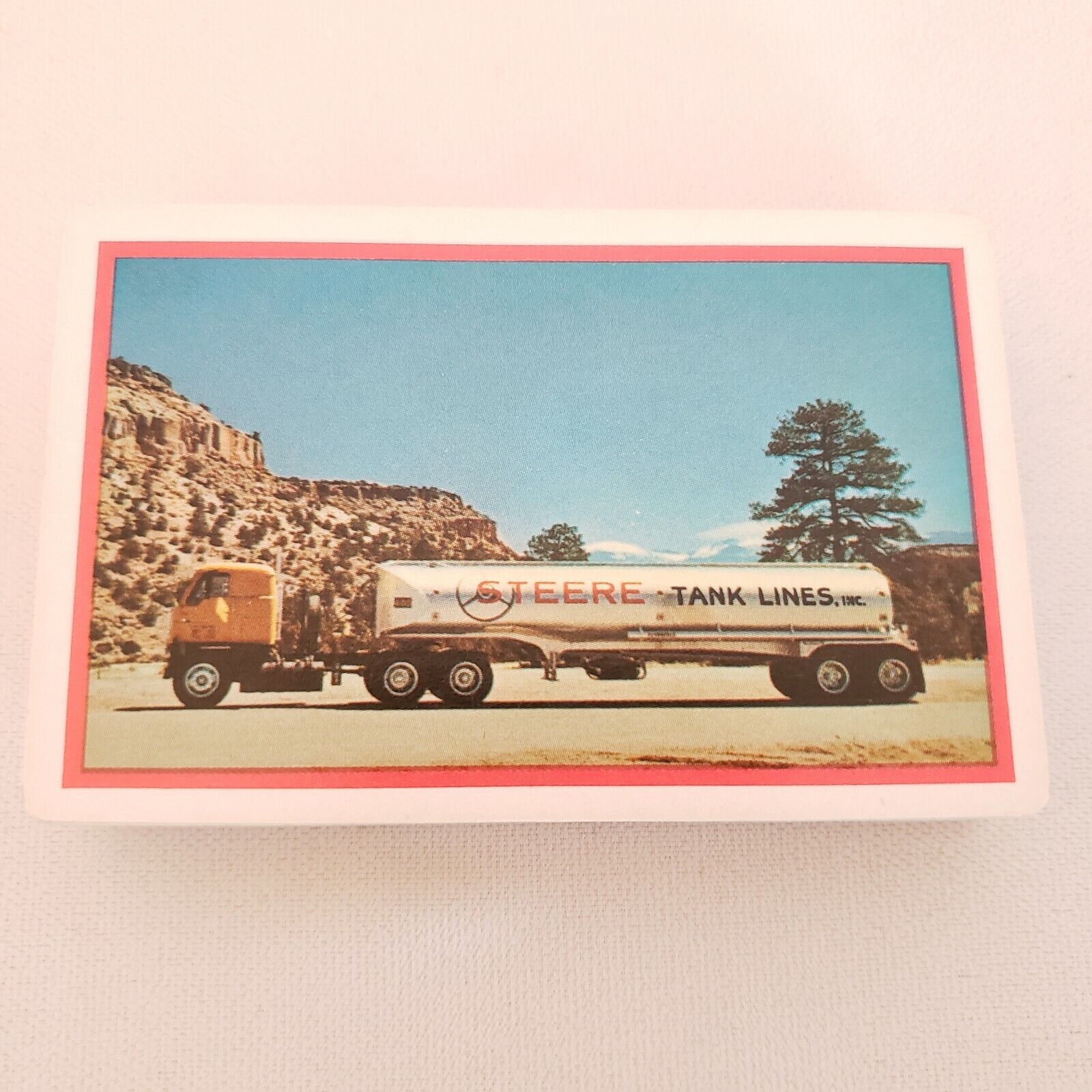 Vintage 60s Steere Tank Lines Truck Company Advertising Playing Cards Whole Deck
