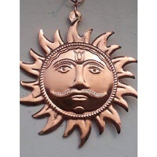Copper Surya Narayan Wall Hanging Surya Dev Yantra for Vastu Dosh Home/office