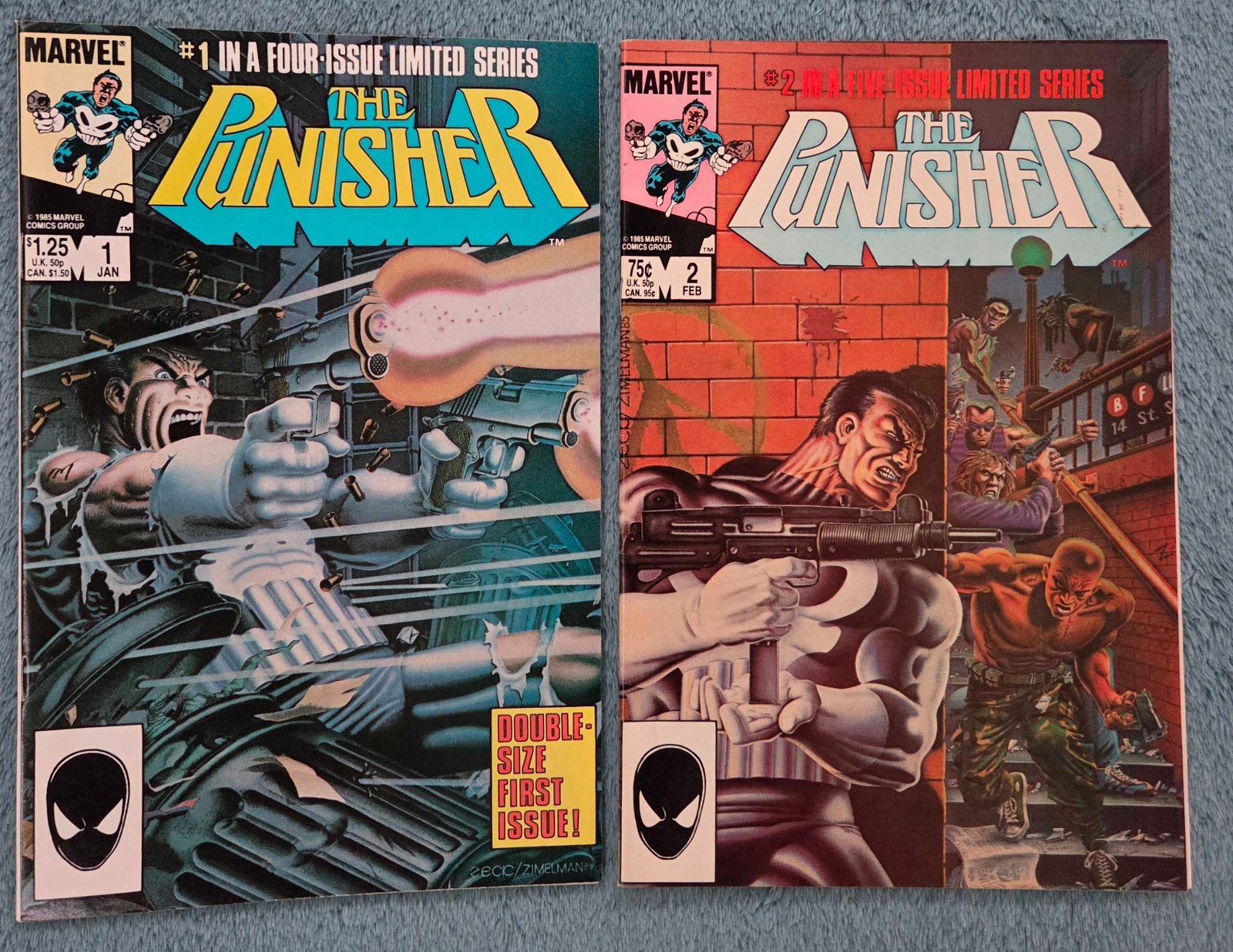 The Punisher 1-5 Limited Series 1986 |COMPLETE HIGH GRADE NM+| COMBINED SHIPPING