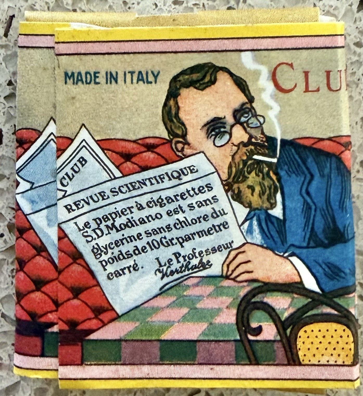 RARE VINTAGE MODIANO ROLLING PAPER TOBACCO UNOPENED TERRIFIC GRAPHICS ITALY G