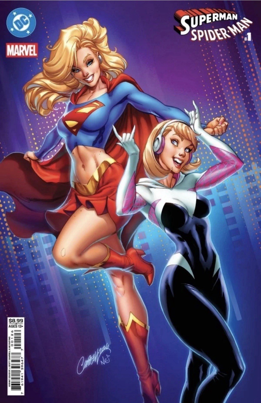 Superman Spider-Man #1 CVR N J Scott Campbell VARIANT 2026 DC MARVEL