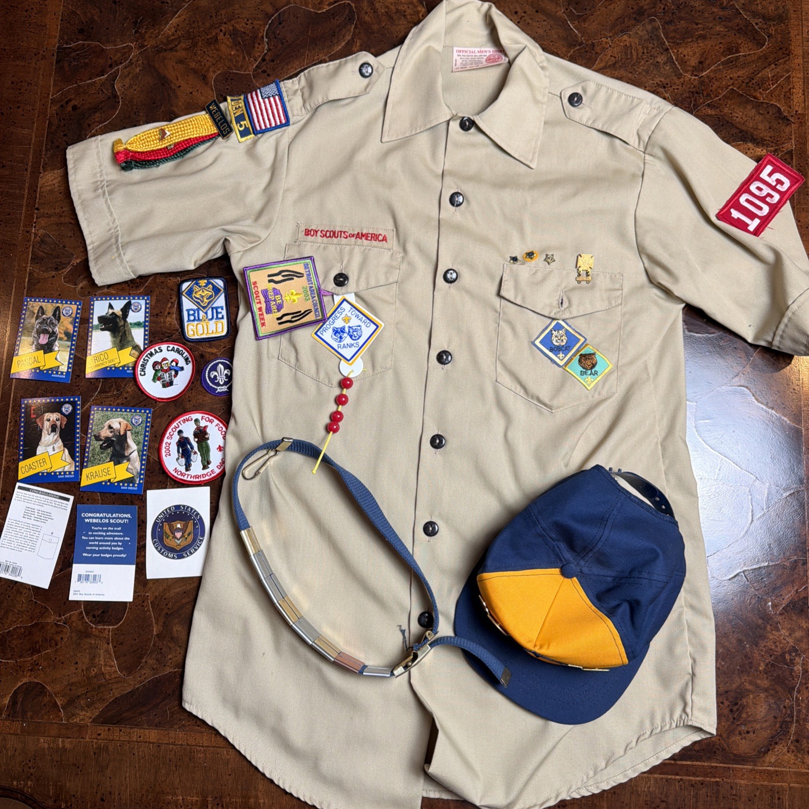 Vintage 2001-2003 Cub Scouts Webelos Uniform Set Detroit Area Council Belt Loops Vintage 2001-2003 Cub Scouts Webelos Uniform Set Detroit Area Council Belt Loops