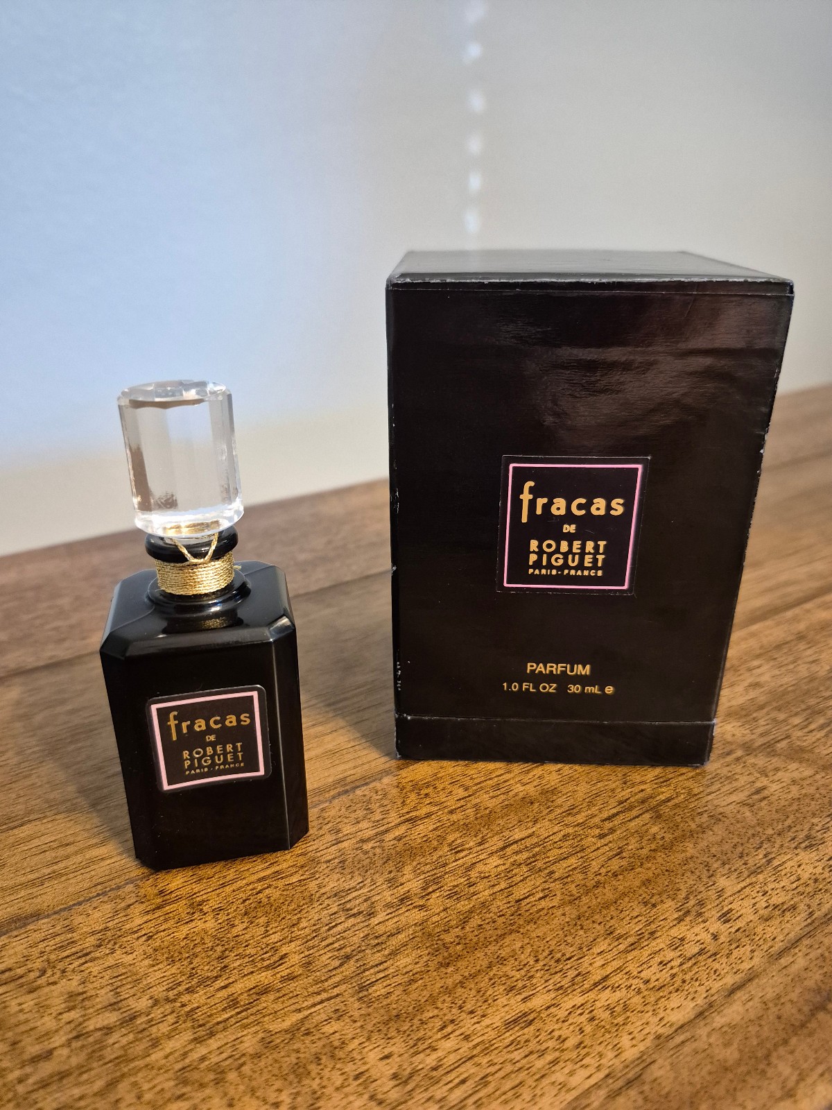 Vintage Fracas de Robert Piguet Parfum France 30 ml box Clear Stopper